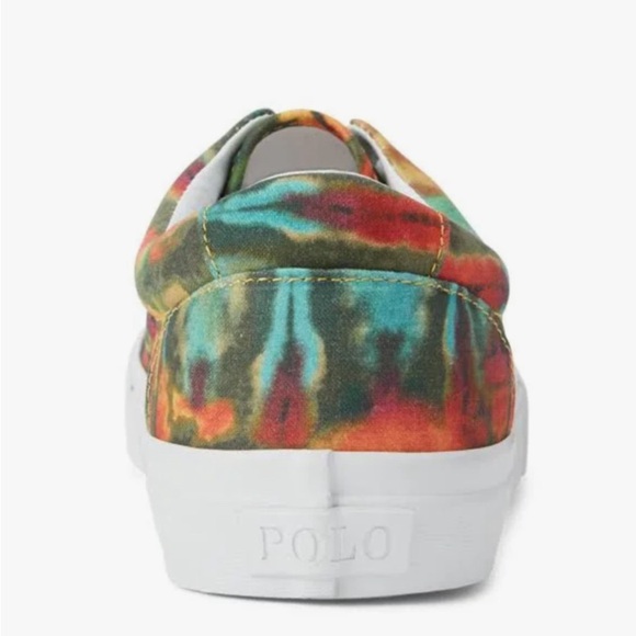 POLO Ralph Lauren Keaton tye dye men’s canvas sneaker new size 10 - Picture 3 of 6